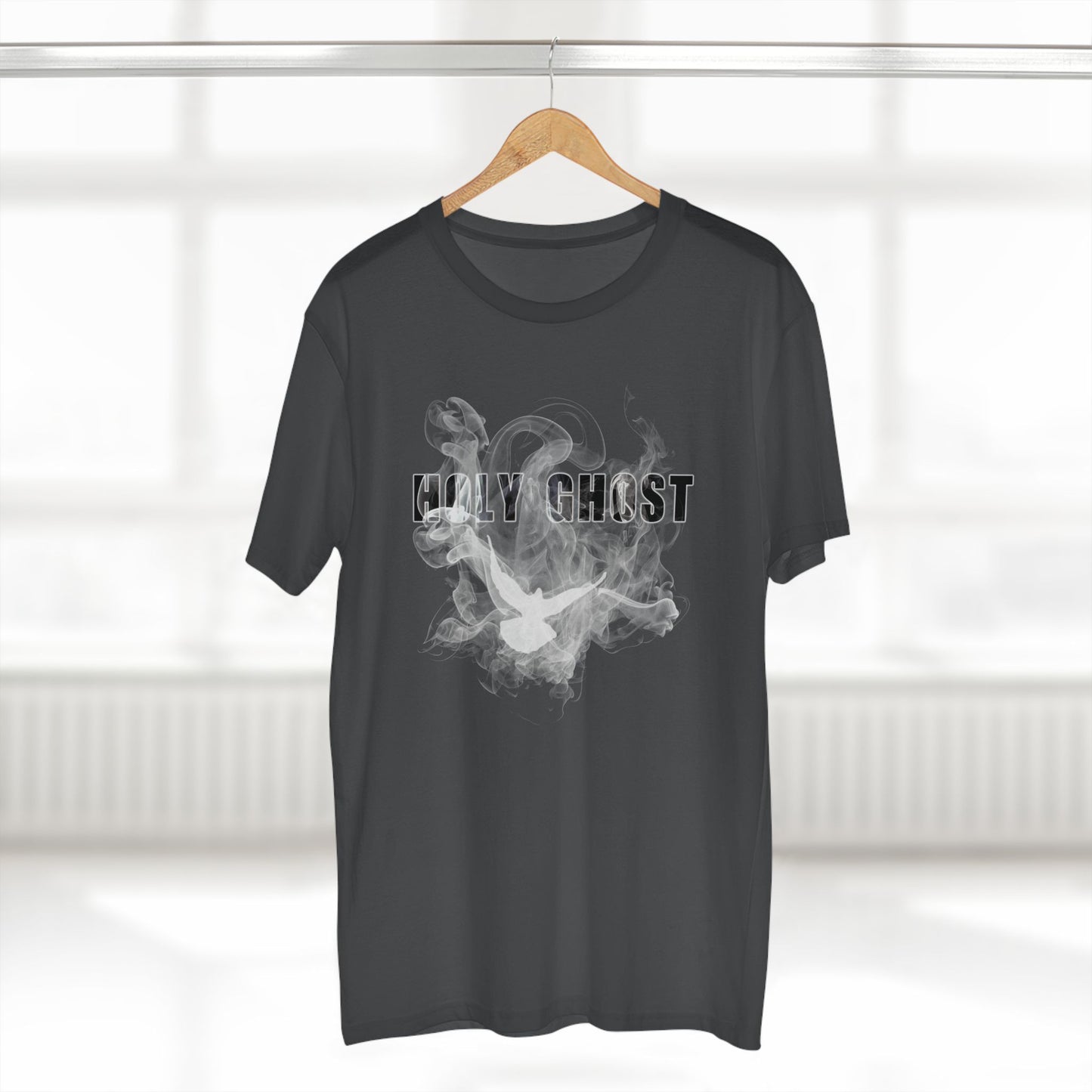 Holy Ghost Smoke T-Shirt (White) – Bold Christian Streetwear Faith Tee