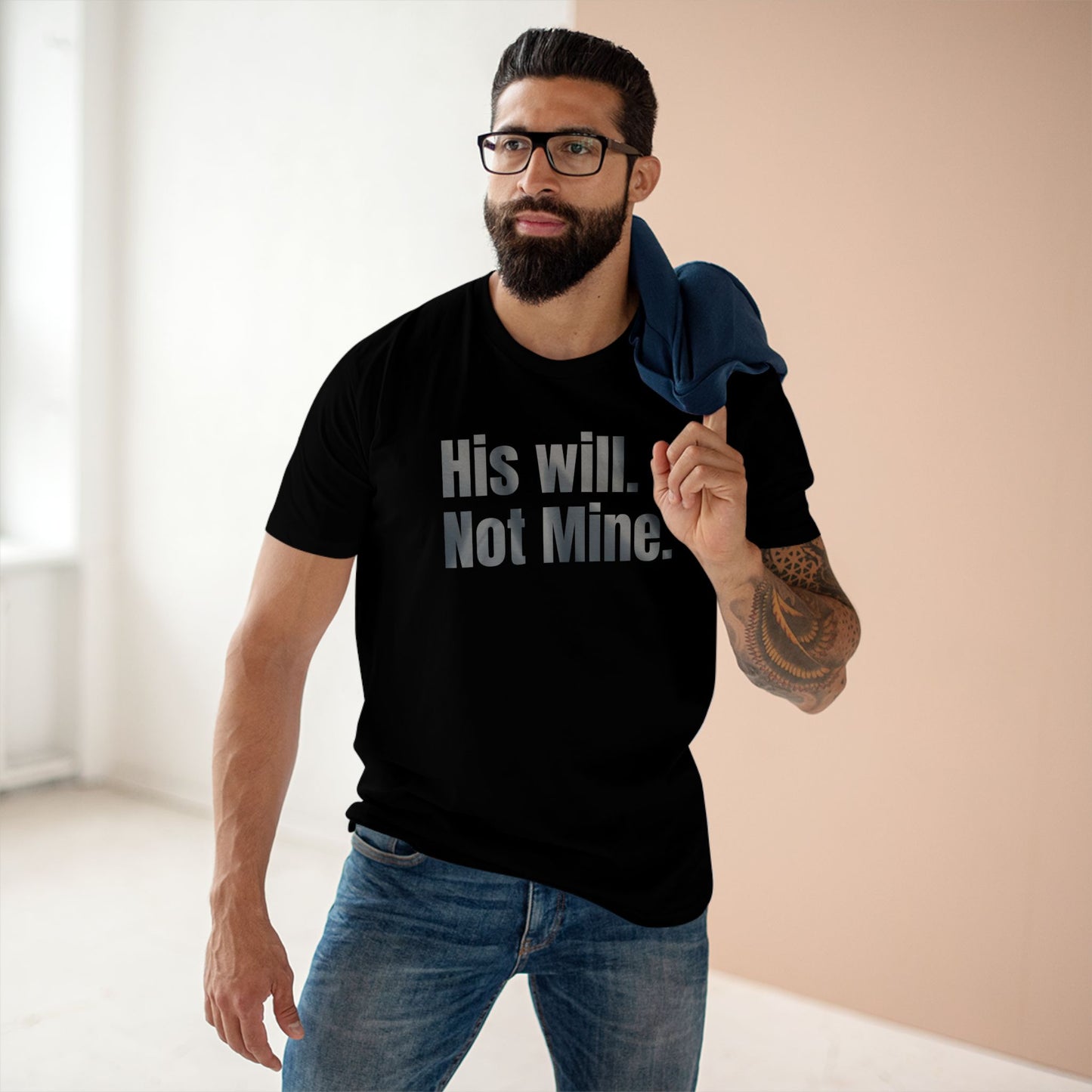 His Will Not Mine T-Shirt – Minimalist Christian Surrender Tee for Faith-Focused Living