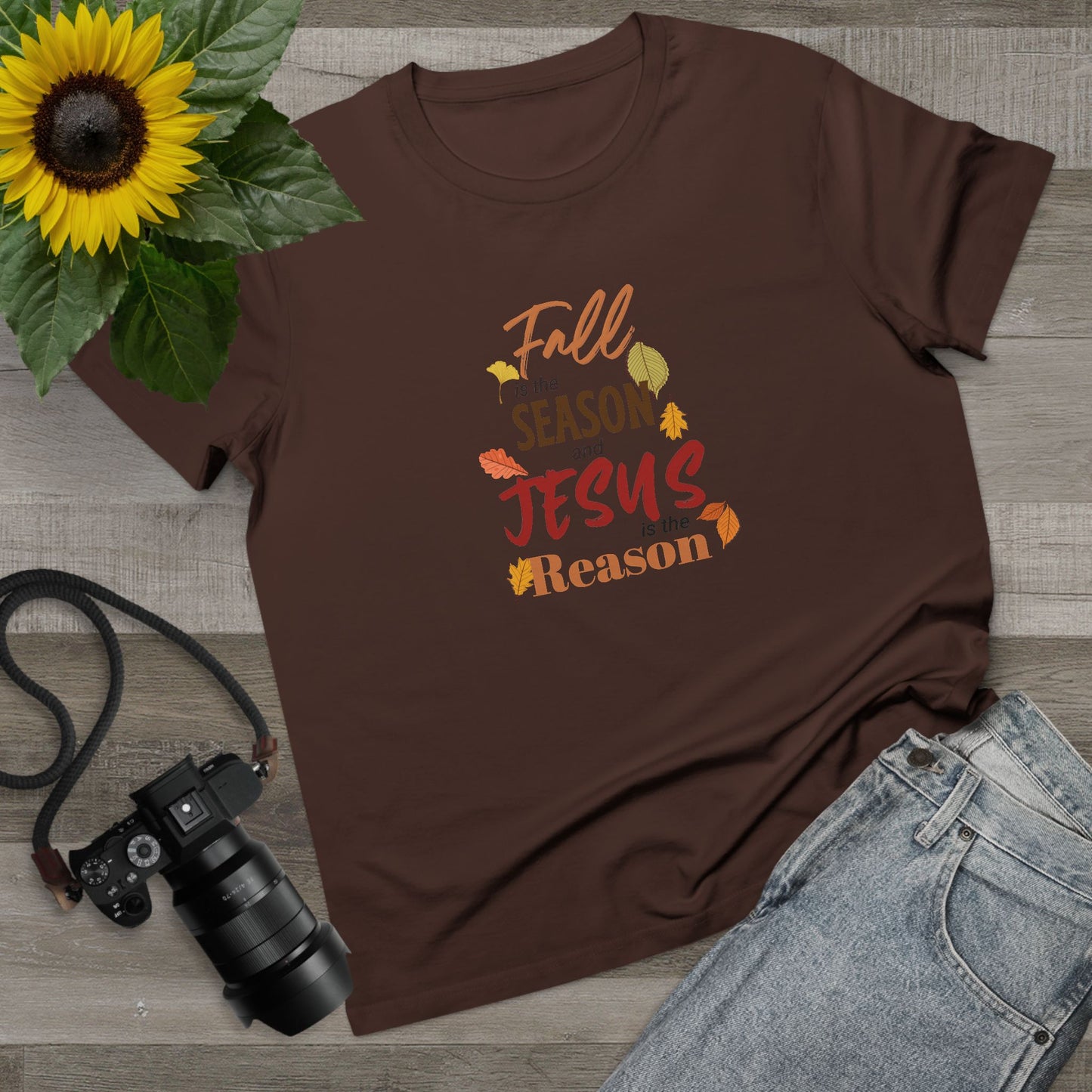 Jesus Is the Reason Fall Tee – Faith-Based Autumn Vibes