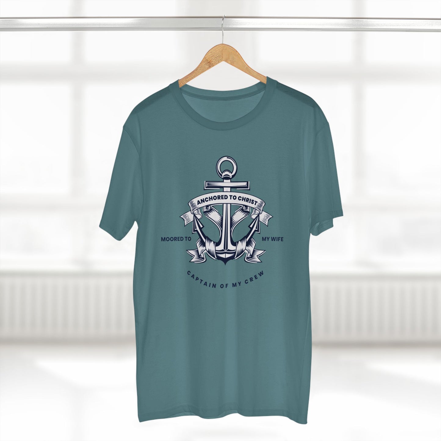 Anchored to Christ – Husband Faith Tee