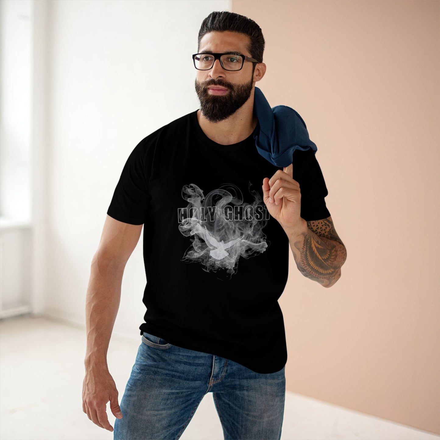 Holy Ghost Smoke T-Shirt (White) – Bold Christian Streetwear Faith Tee