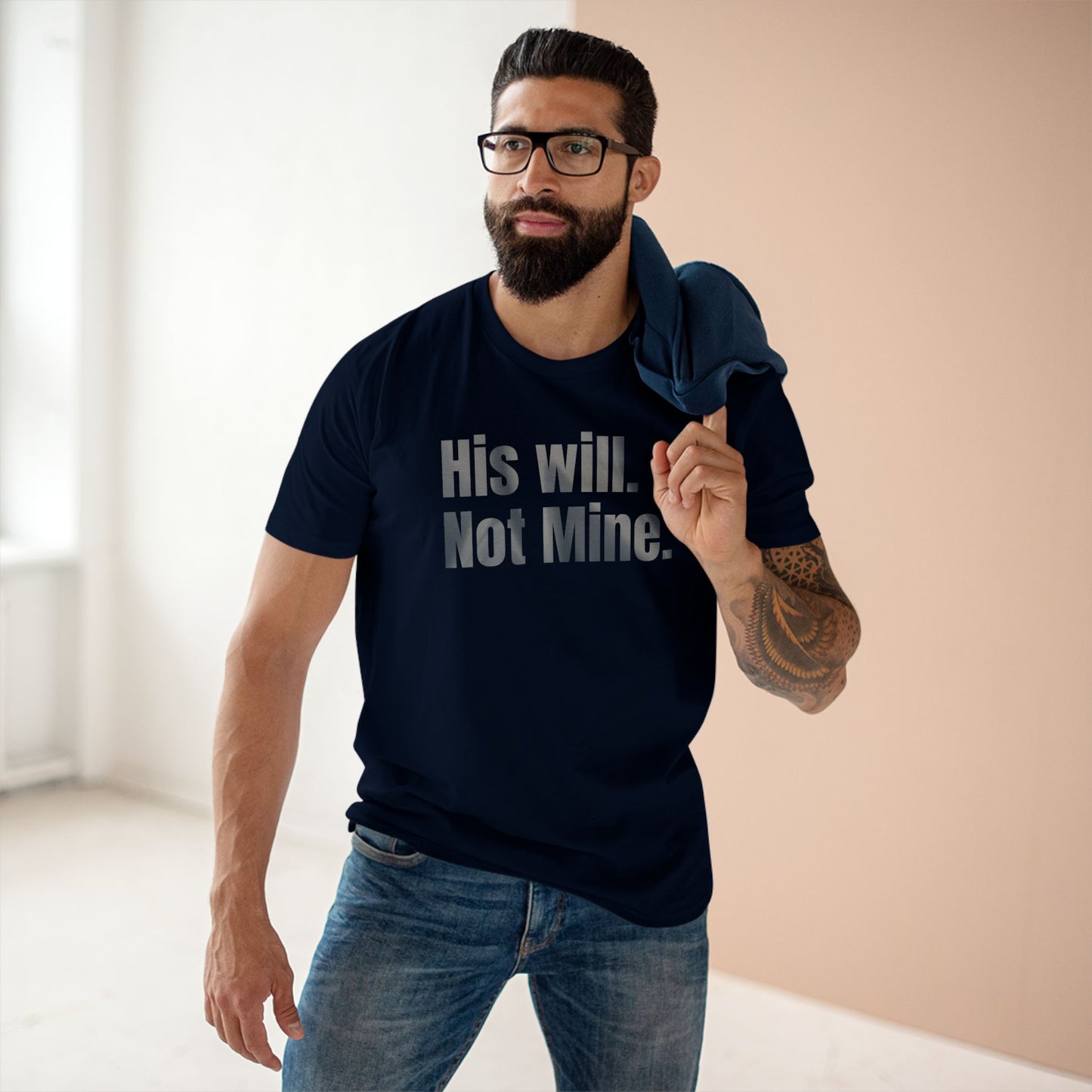 His Will Not Mine T-Shirt – Minimalist Christian Surrender Tee for Faith-Focused Living