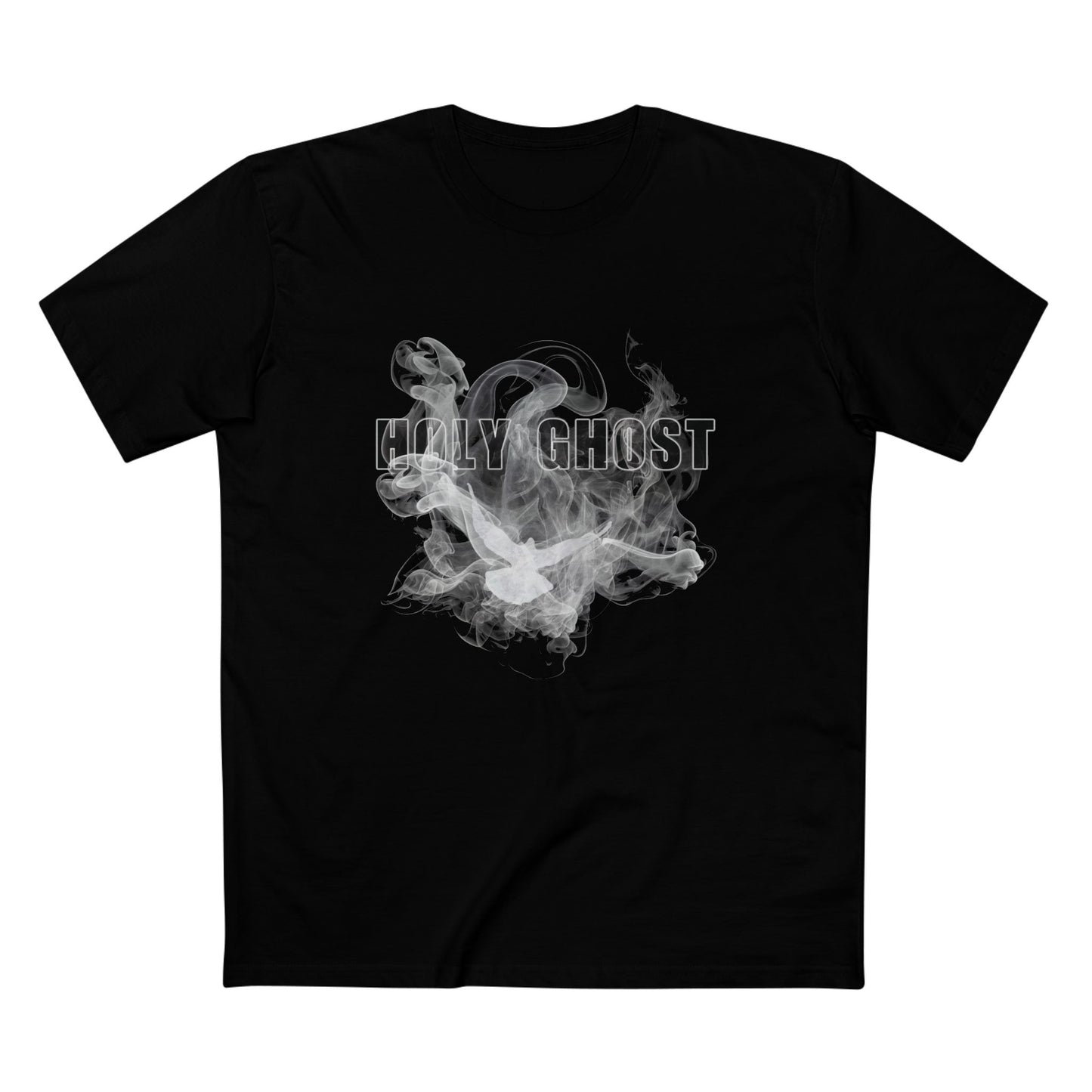 Holy Ghost Smoke T-Shirt (White) – Bold Christian Streetwear Faith Tee