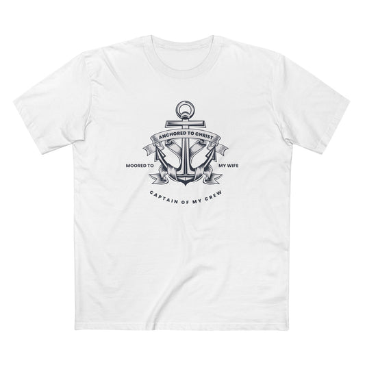 Anchored to Christ – Husband Faith Tee