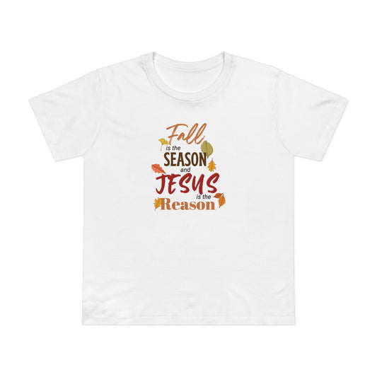 Jesus Is the Reason Fall Tee – Faith-Based Autumn Vibes