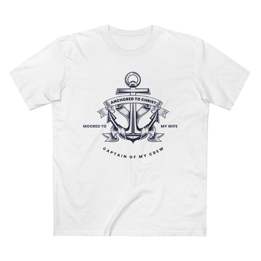 Anchored to Christ – Husband Faith Tee