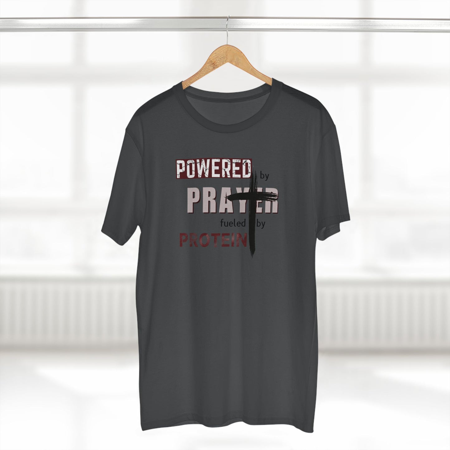 Powered by Prayer and Protein T-Shirt