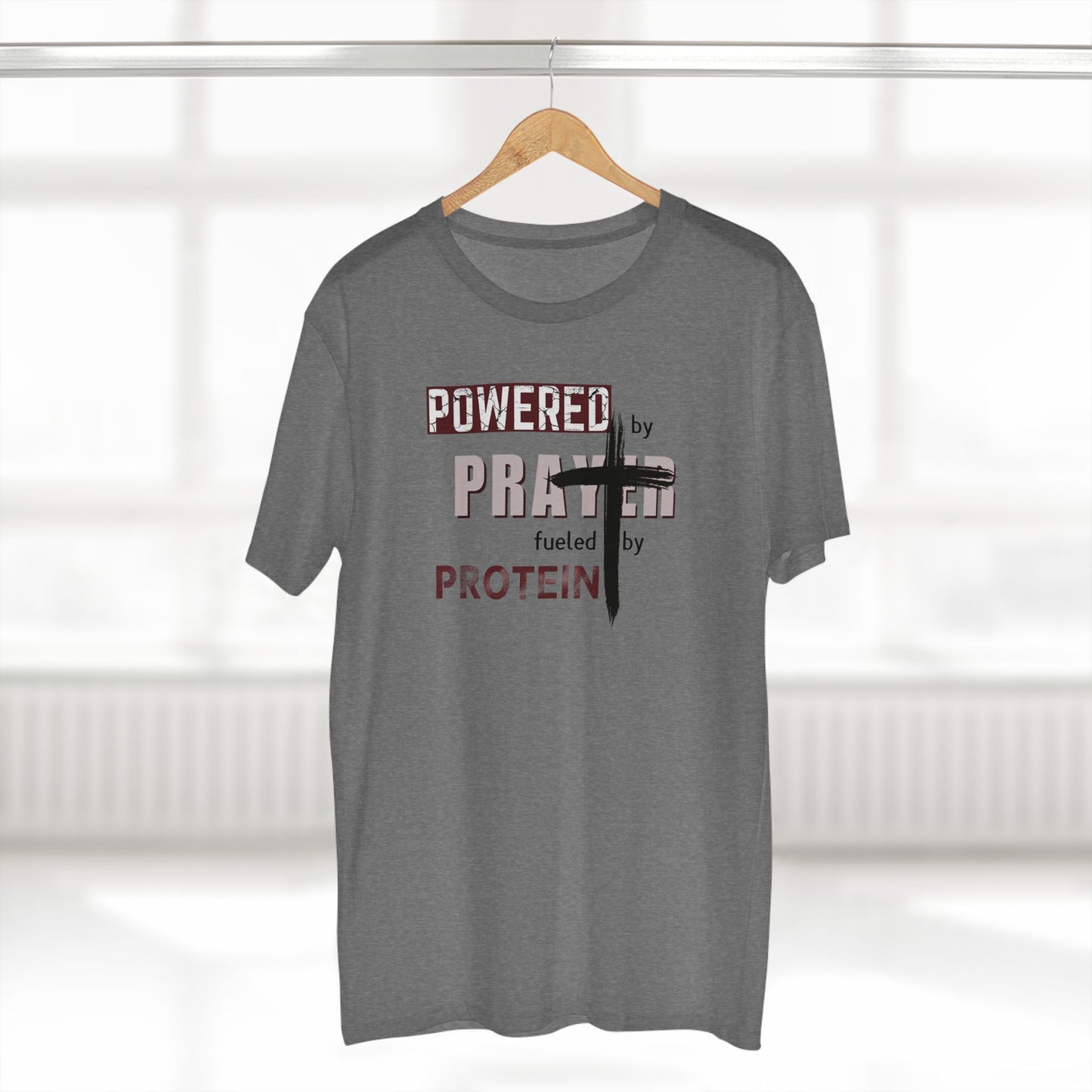 Powered by Prayer and Protein T-Shirt