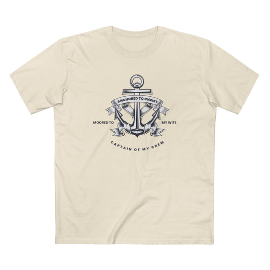 Anchored to Christ – Husband Faith Tee
