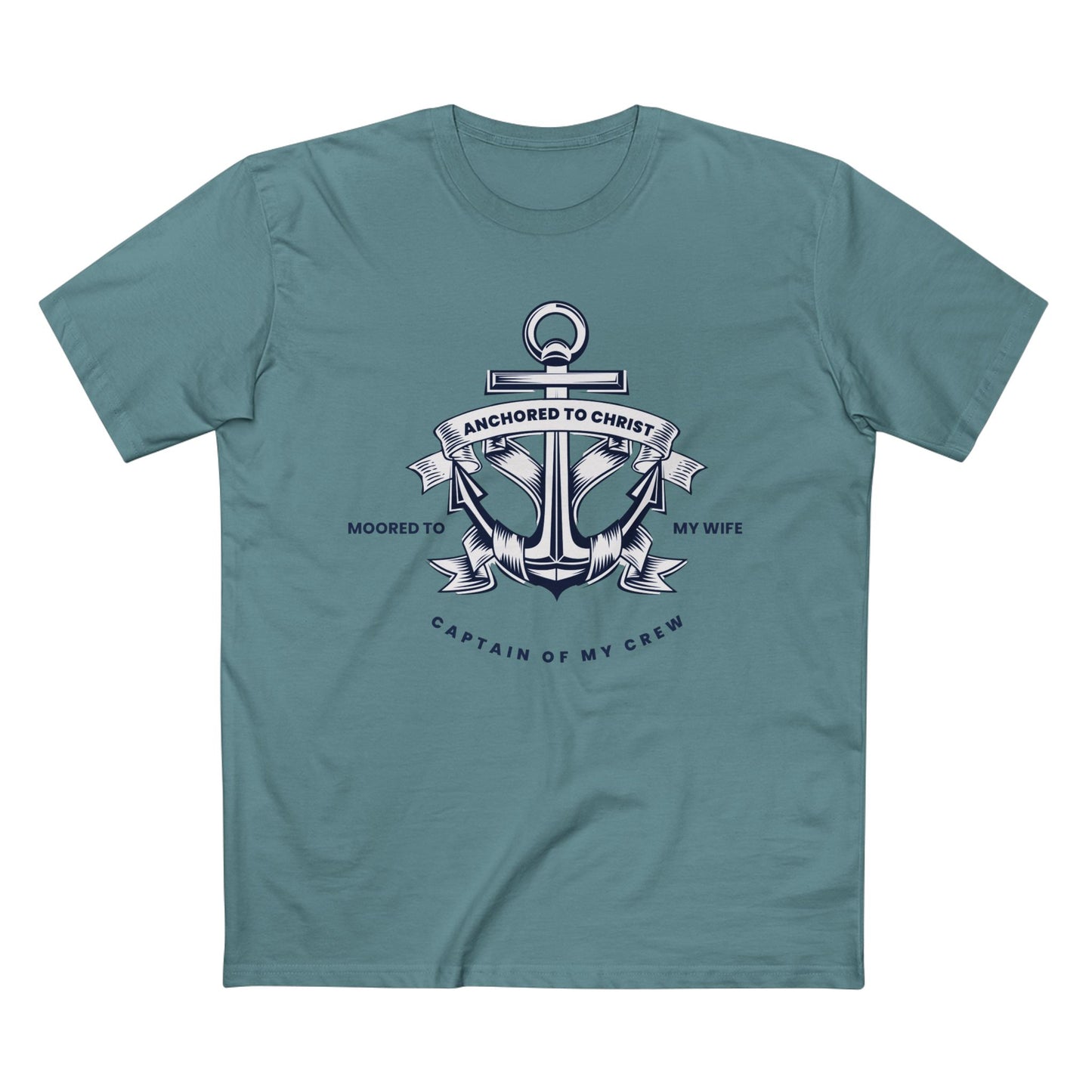 Anchored to Christ – Husband Faith Tee