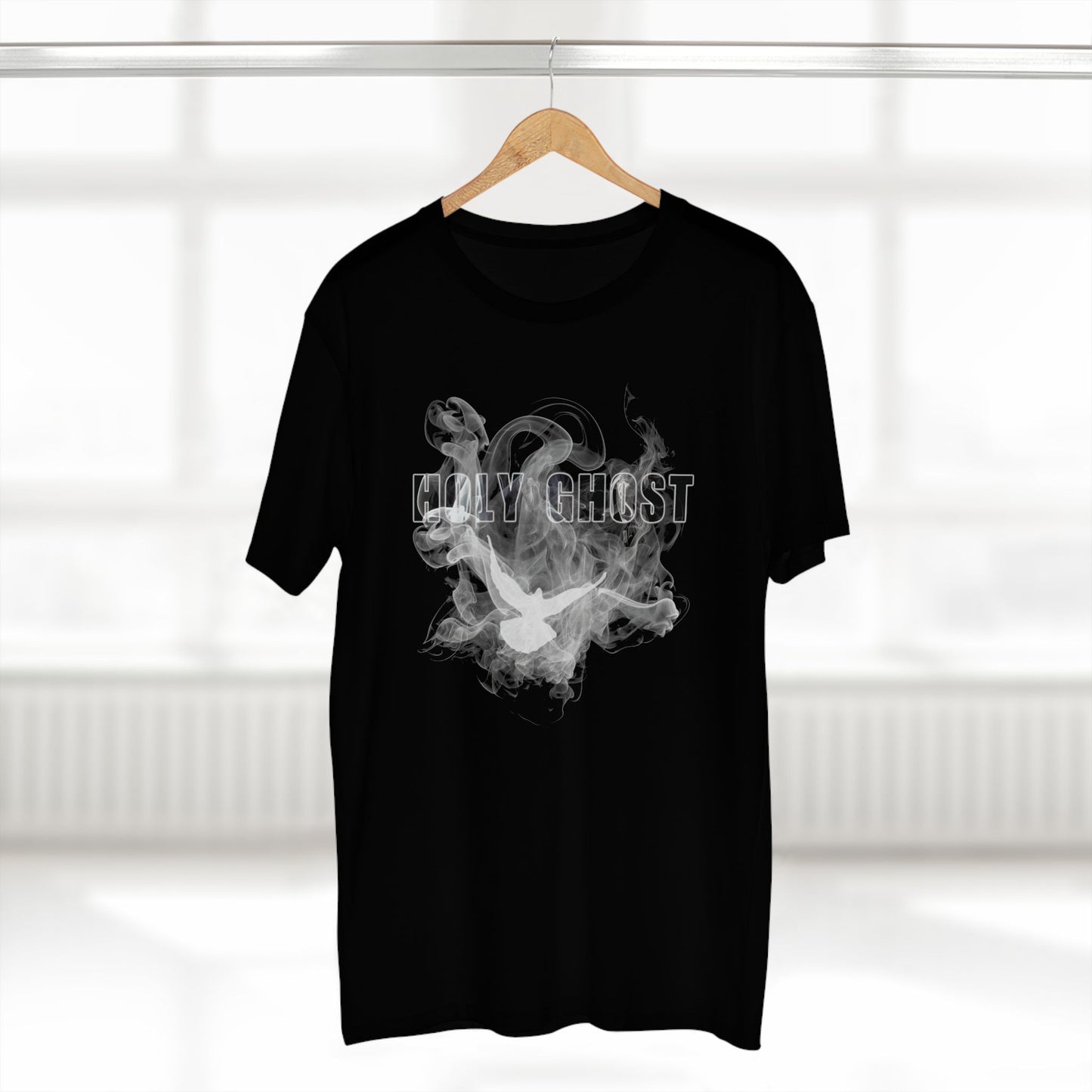 Holy Ghost Smoke T-Shirt (White) – Bold Christian Streetwear Faith Tee