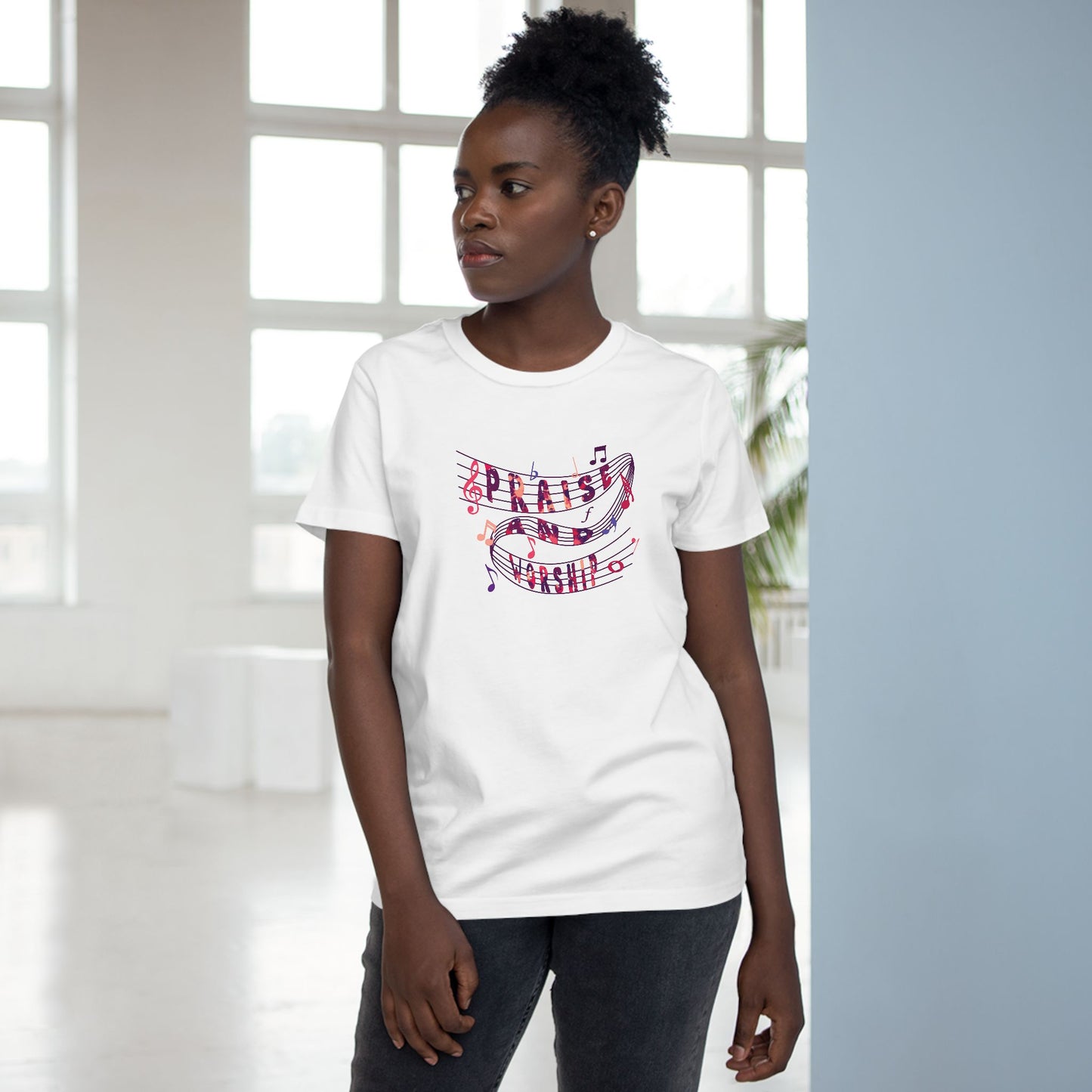 “Praise and Worship” T-Shirt - Pink