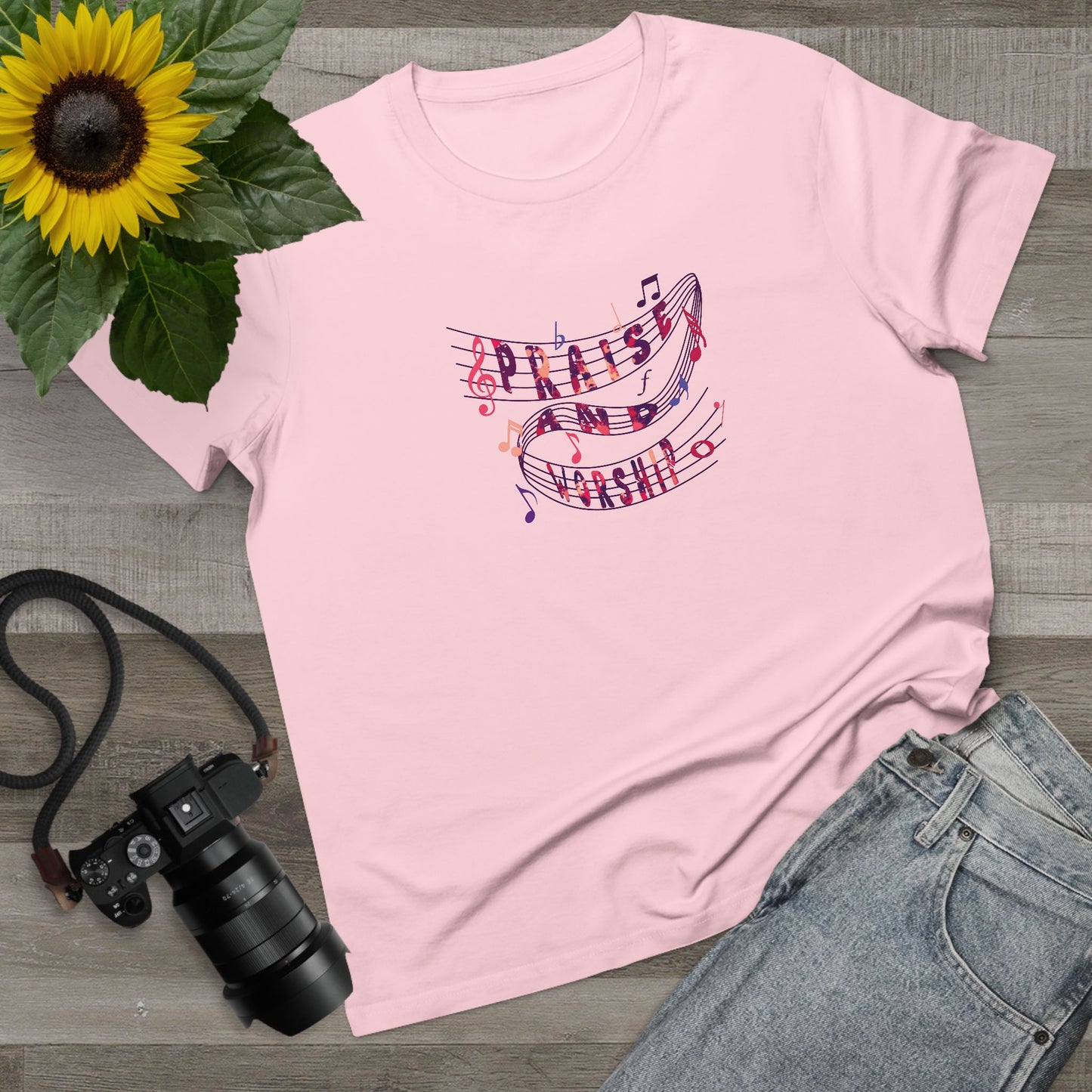 “Praise and Worship” T-Shirt - Pink